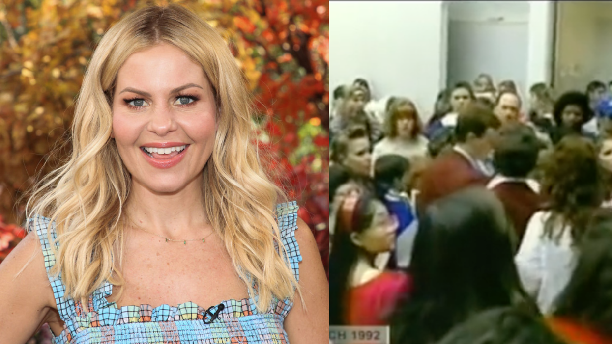 Candace Cameron Bure; TikTok screenshot of the "mall riot"