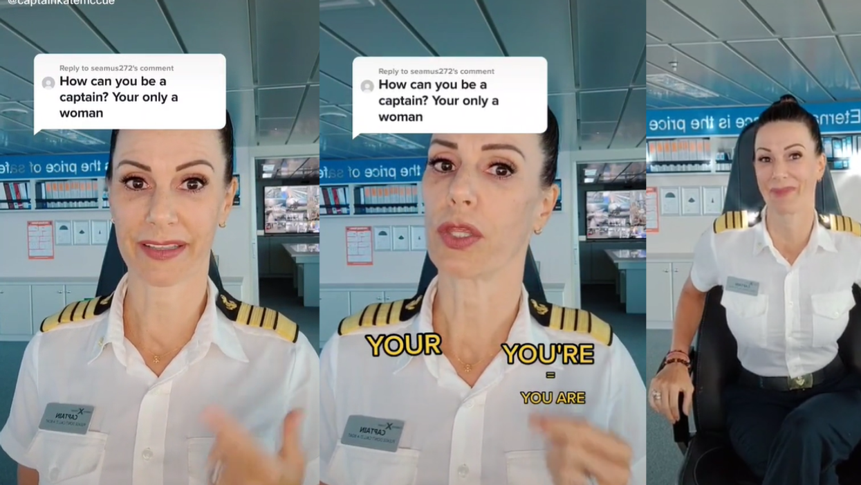 Captain Kate McCue on her cruise ship