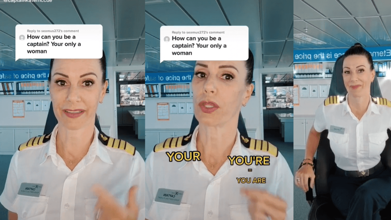 Captain Kate McCue on her cruise ship