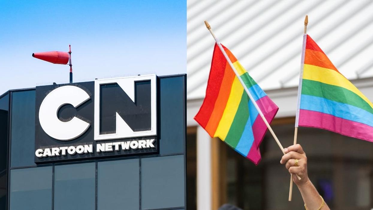 Cartoon Network headquarters; Pride flags