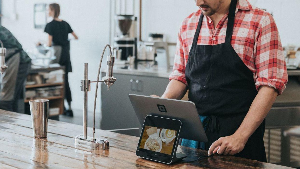 Cashier at a coffee shop
