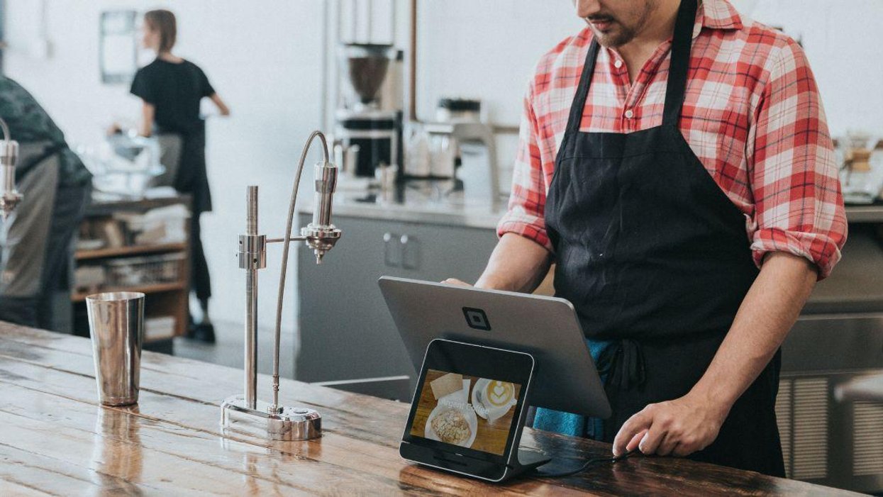 Cashier at a coffee shop