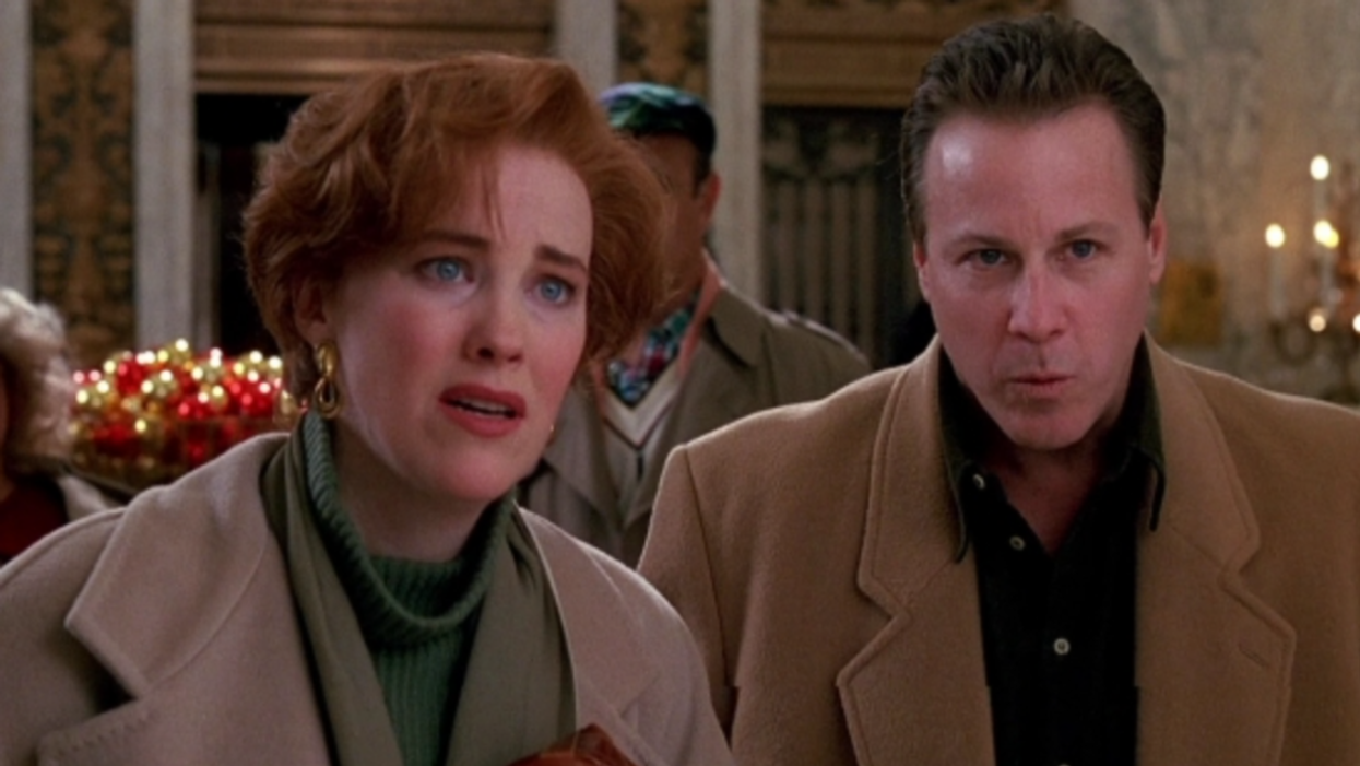 Catherine O'Hara and John Heard in 'Home Alone'