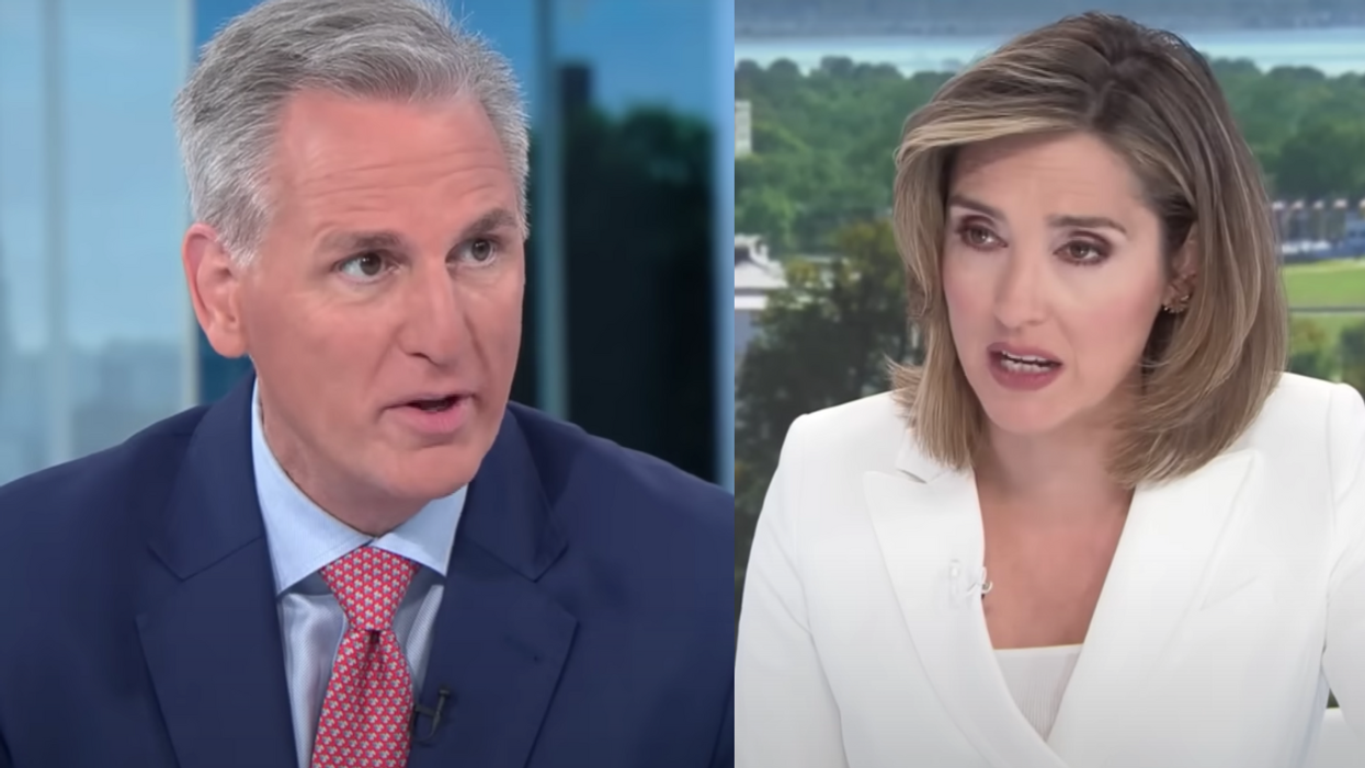 CBS screenshots of Kevin McCarthy and Margaret Brennan