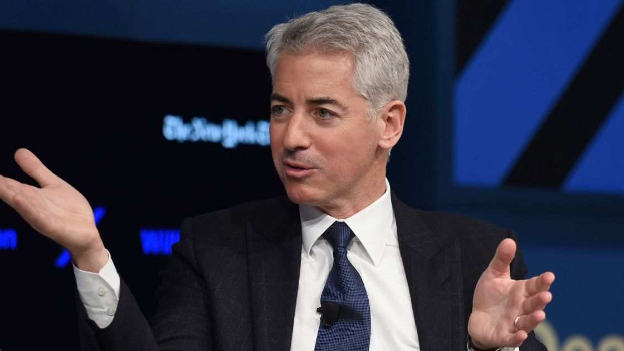 CEO and Portfolio Manager, Pershing Square Capital Management L.P., William Ackman speaks at The New York Times DealBook Conference at Jazz at Lincoln Center.