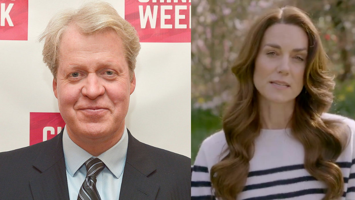 Charles Spencer; Screenshot of Kate Middleton
