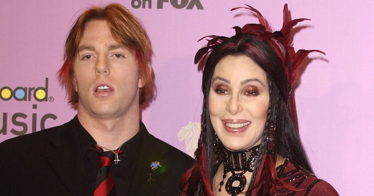 Cher and her son Elijah Blue during 2002 Billboard Music Awards