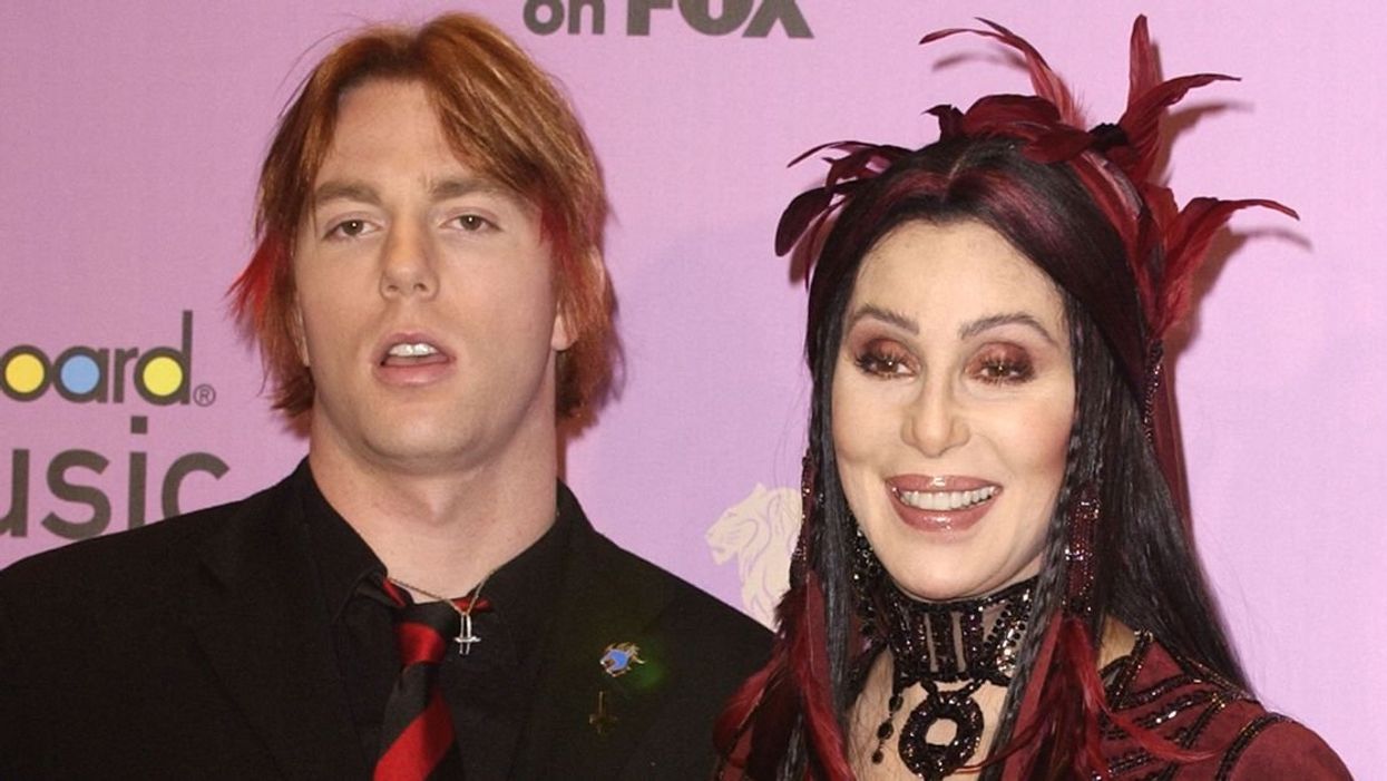 Cher and her son Elijah Blue during 2002 Billboard Music Awards