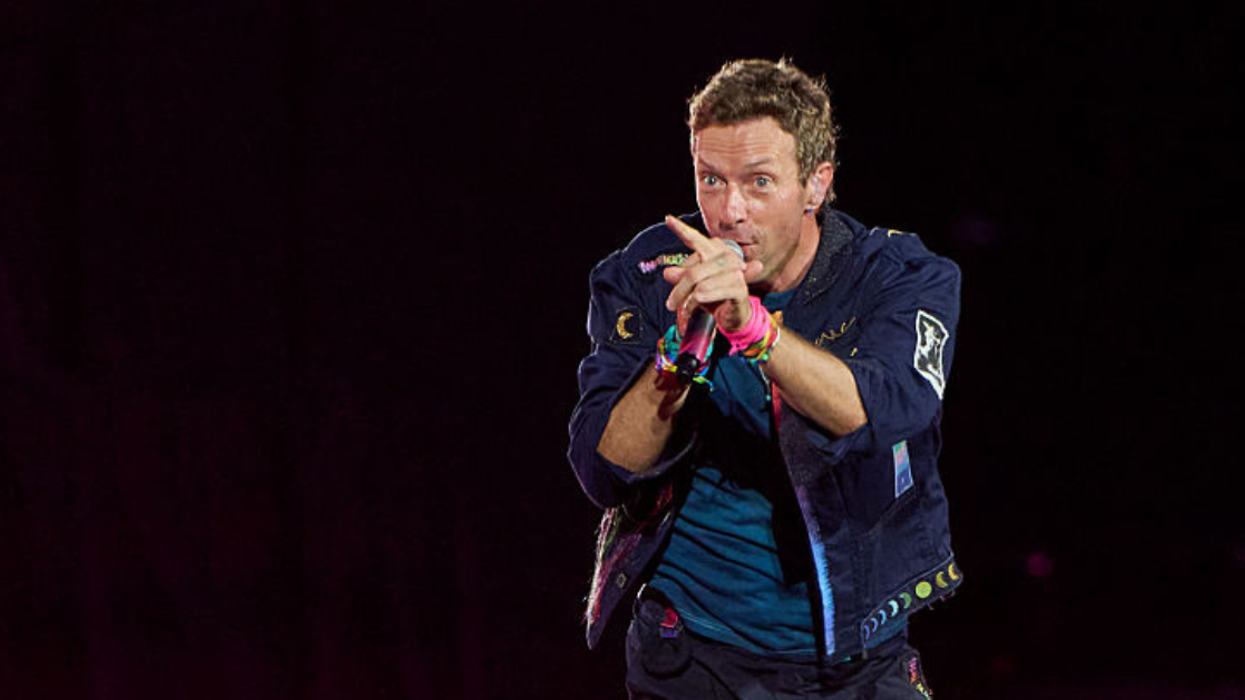 Chris Martin at Coldplay concert