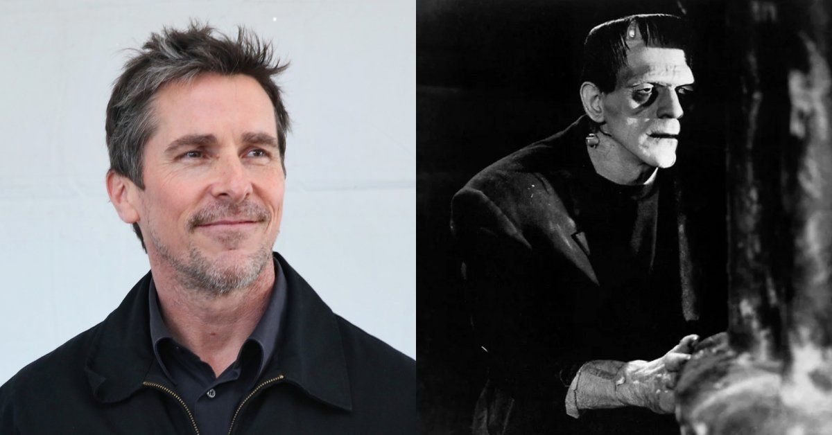 Christian Bale; Boris Karloff as Frankenstein's Monster