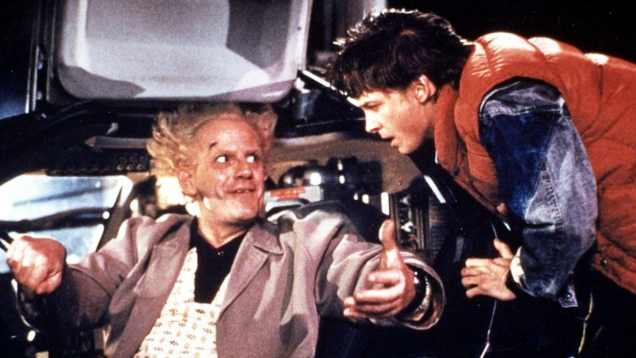 Christopher Lloyd and Michael J. Fox in 'Back to the Future'