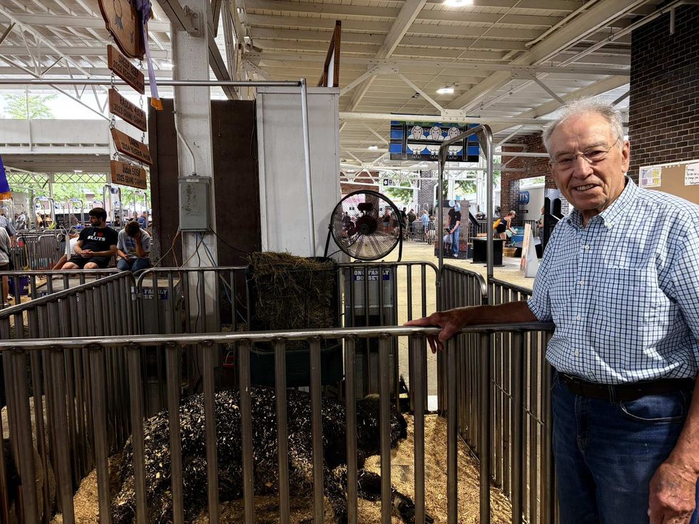 Chuck Grassley's Iowa state fair photo