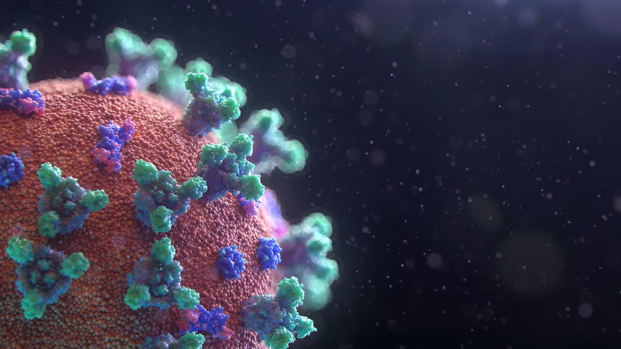 Close up of a molecule