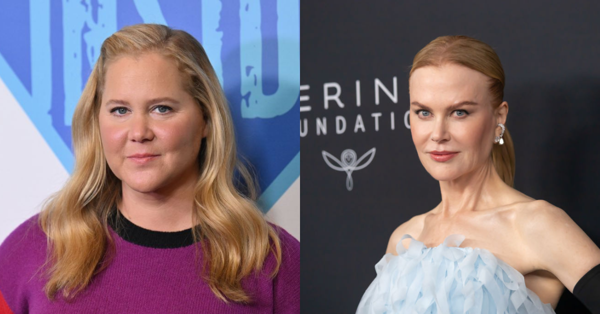 Close up of Amy Schumer and Nicole Kidman