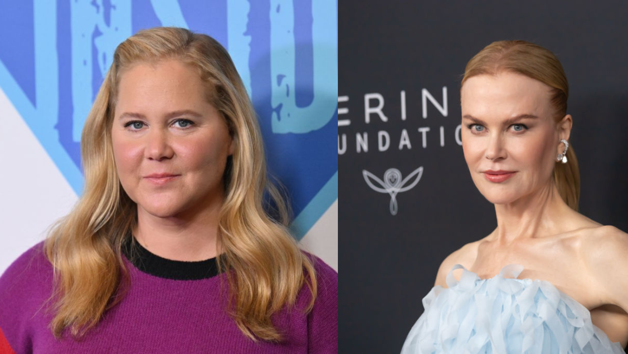 Close up of Amy Schumer and Nicole Kidman