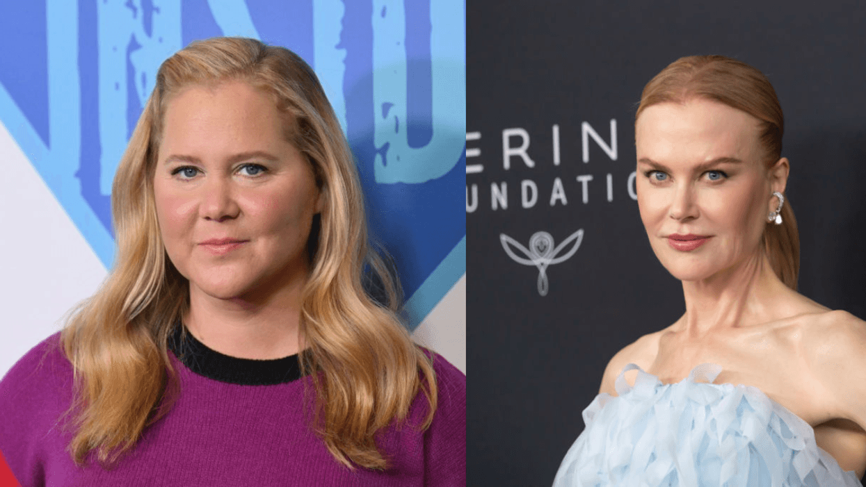 Close up of Amy Schumer and Nicole Kidman