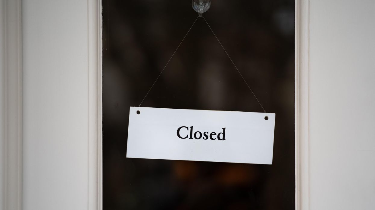closed sign on door
