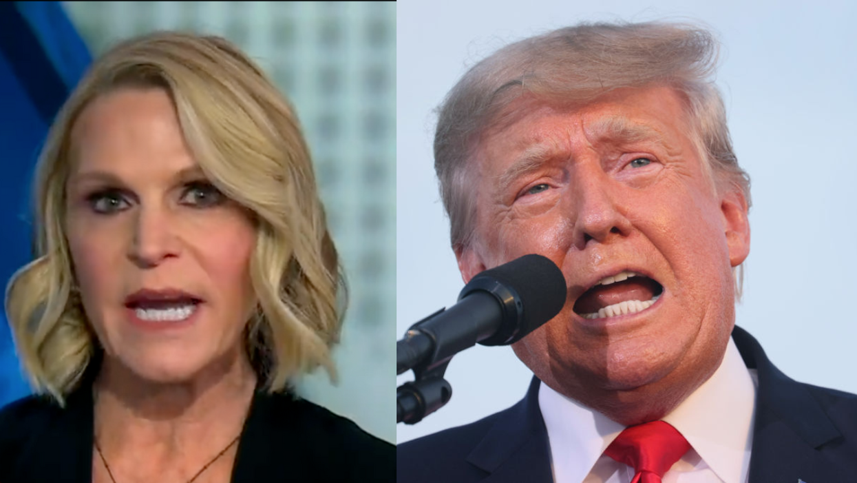 CNN screenshot of Alice Stewart; Donald Trump