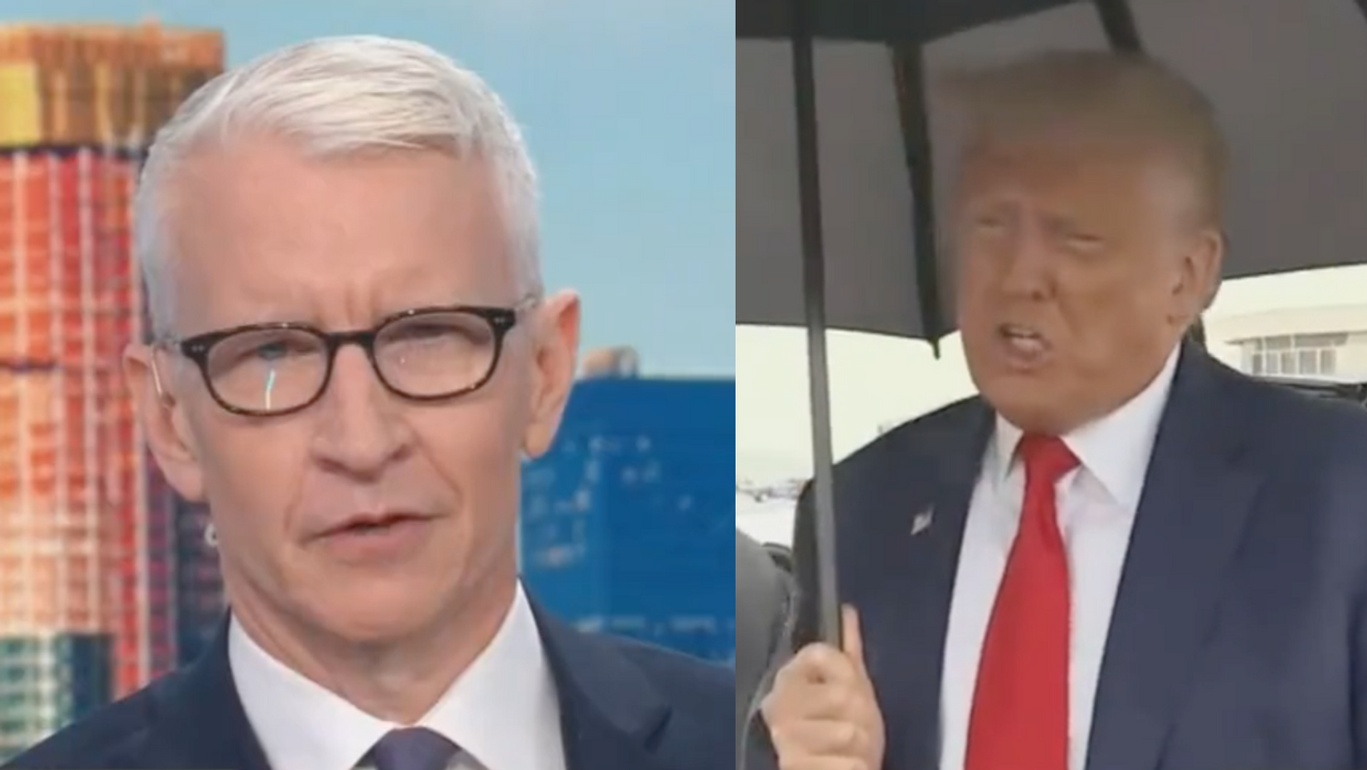 CNN screenshot of Anderson Cooper; CNN screenshot of Donald Trump
