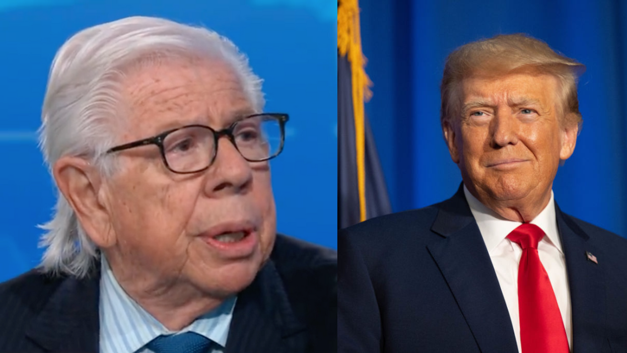 CNN screenshot of Bob Woodward; Donald Trump