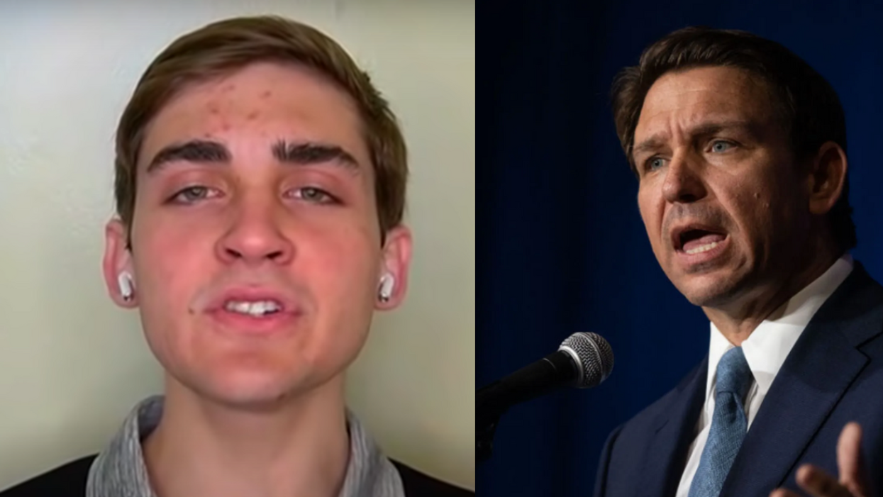 CNN screenshot of Jack Sweeney; Ron DeSantis