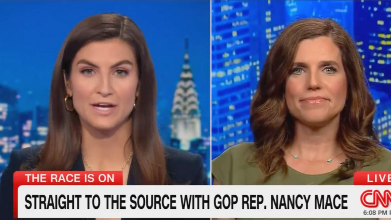 CNN screenshot of Kaitlan Collins and Nancy Mace