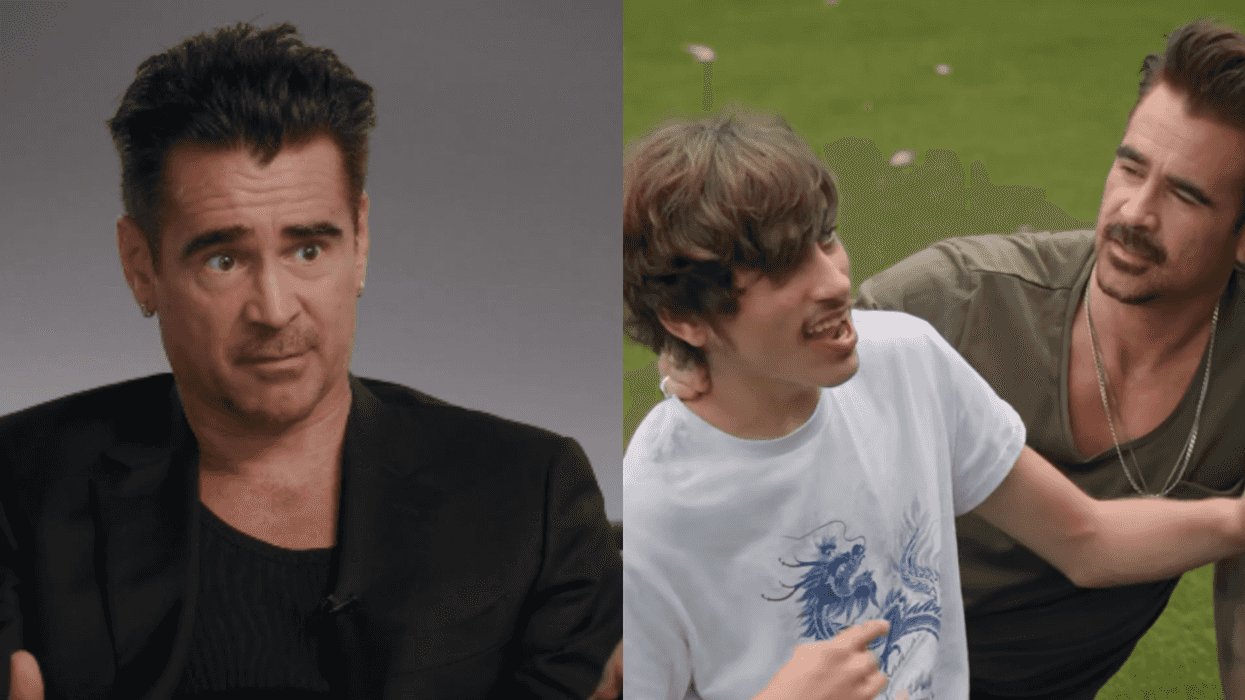 Colin Farrell, 'Actors on Actors'; Colin Farrell and his son, James
