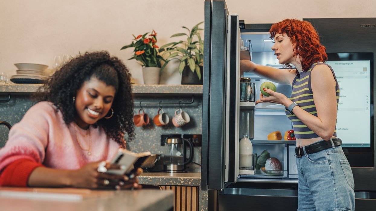 Colleagues in a break room