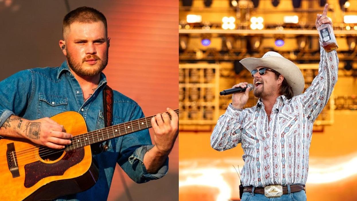 Country music chaos hit new heights when Zach Bryan climbed a barbed-wire fence to confront Gavin Adcock.