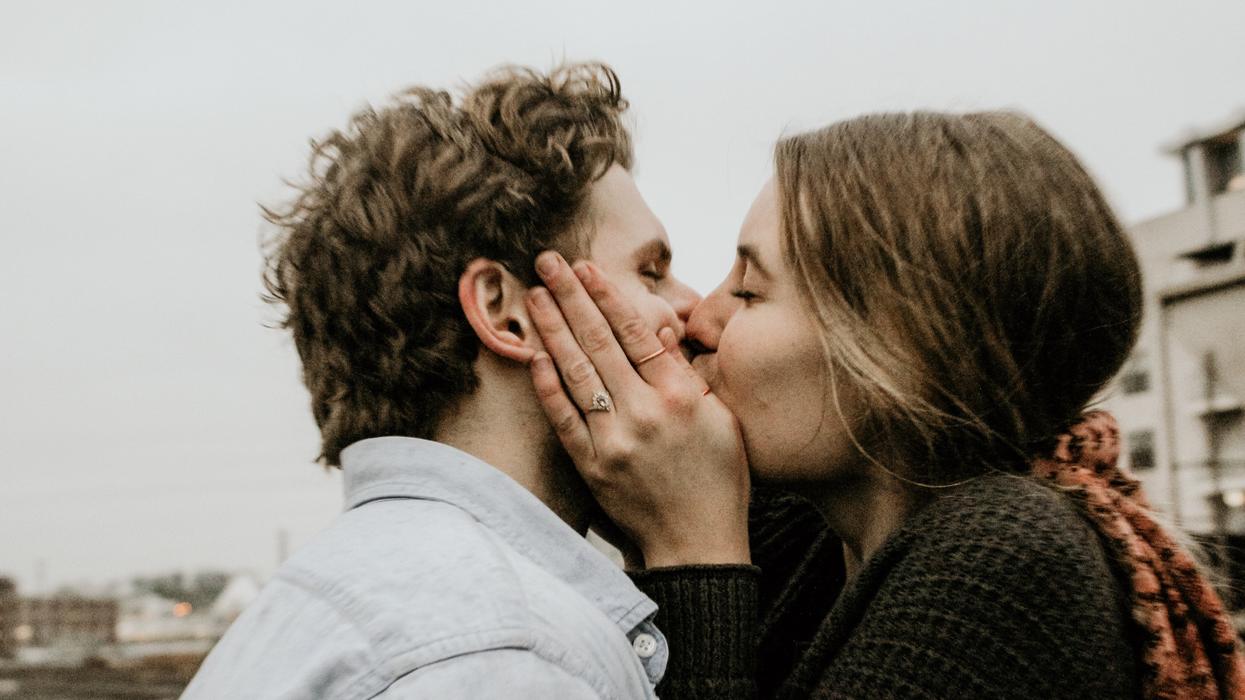 Couple kissing