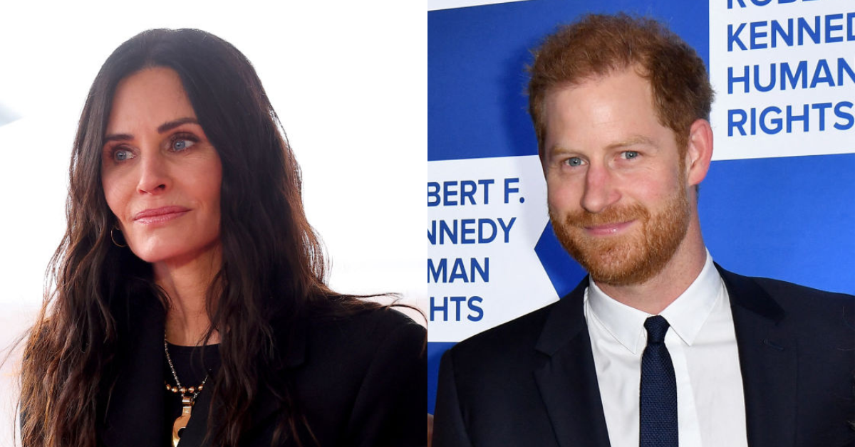 Courteney Cox and Prince Harry, Duke of Sussex