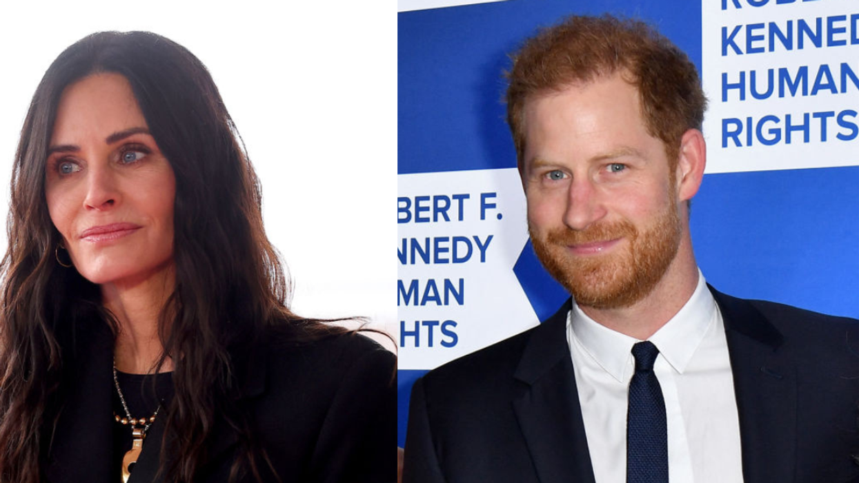 Courteney Cox and Prince Harry, Duke of Sussex