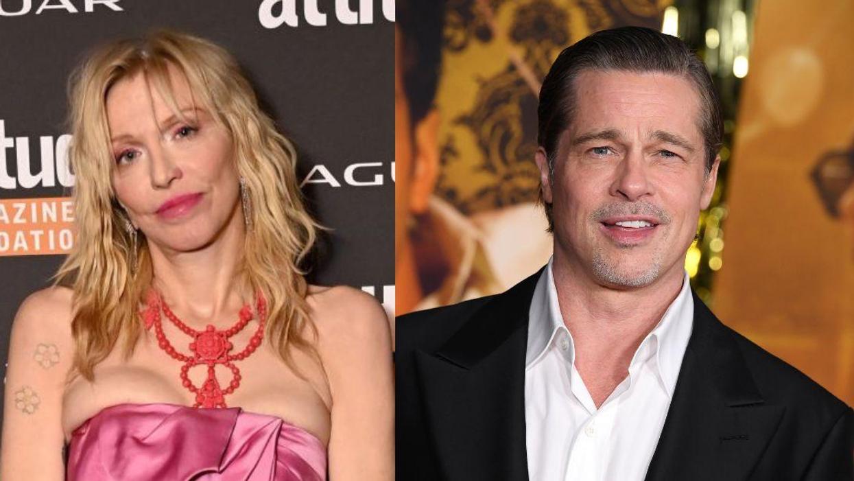 Courtney Love; Brad Pitt