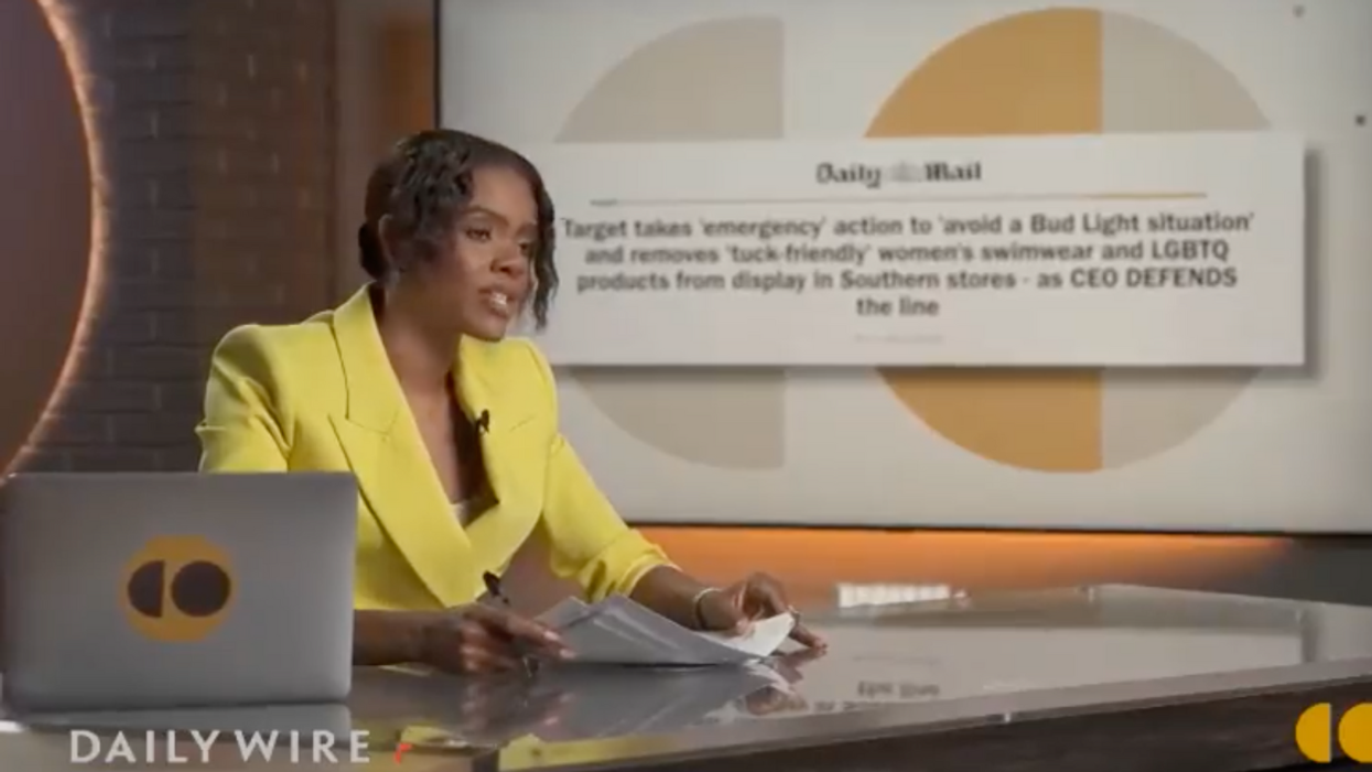 Daily Wire screenshot of Candace Owens responding to Target backlash