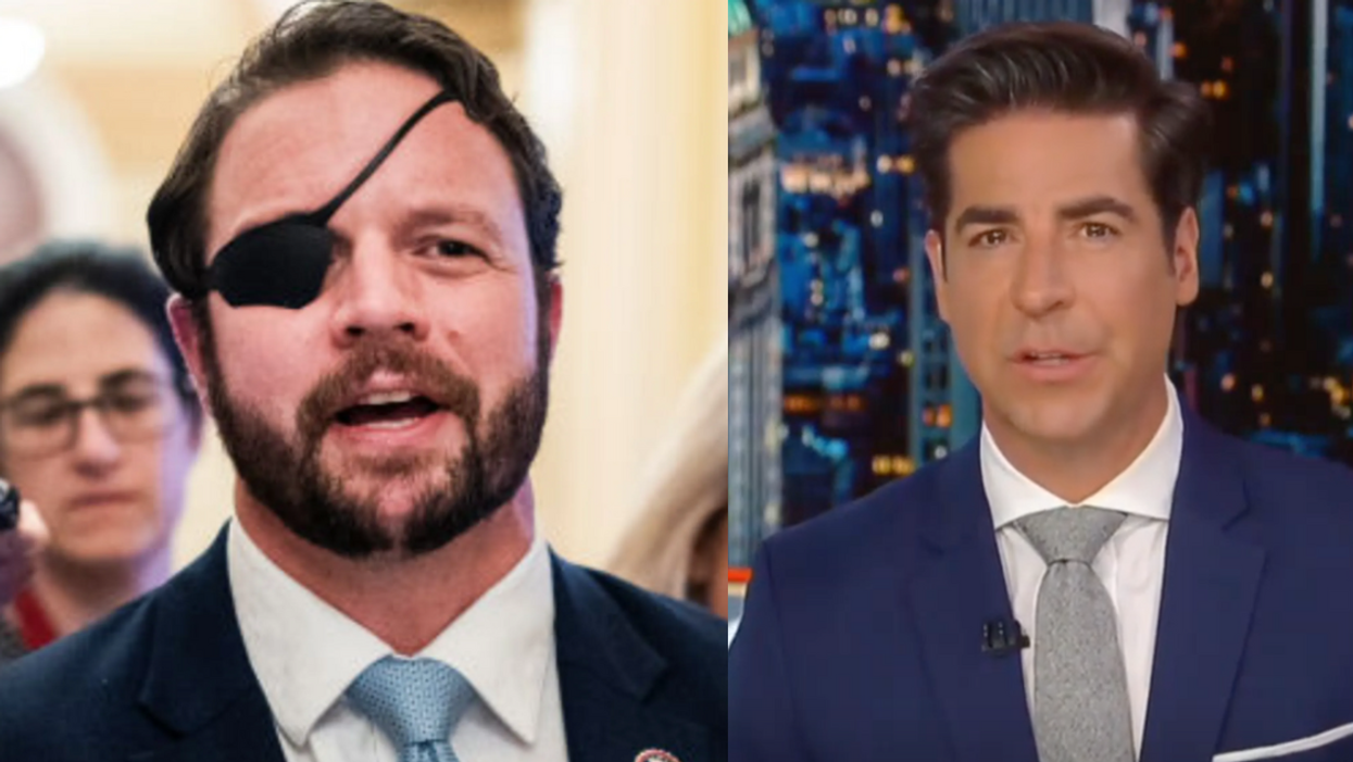 Dan Crenshaw; Screenshot of Jesse Watters