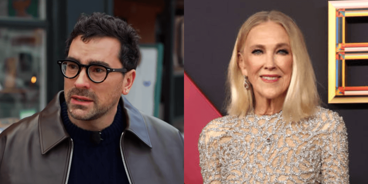 Dan Levy Gets Choked Up While Visiting 'Schitt's Creek' Town For First Time Since Catherine O'Hara's Death