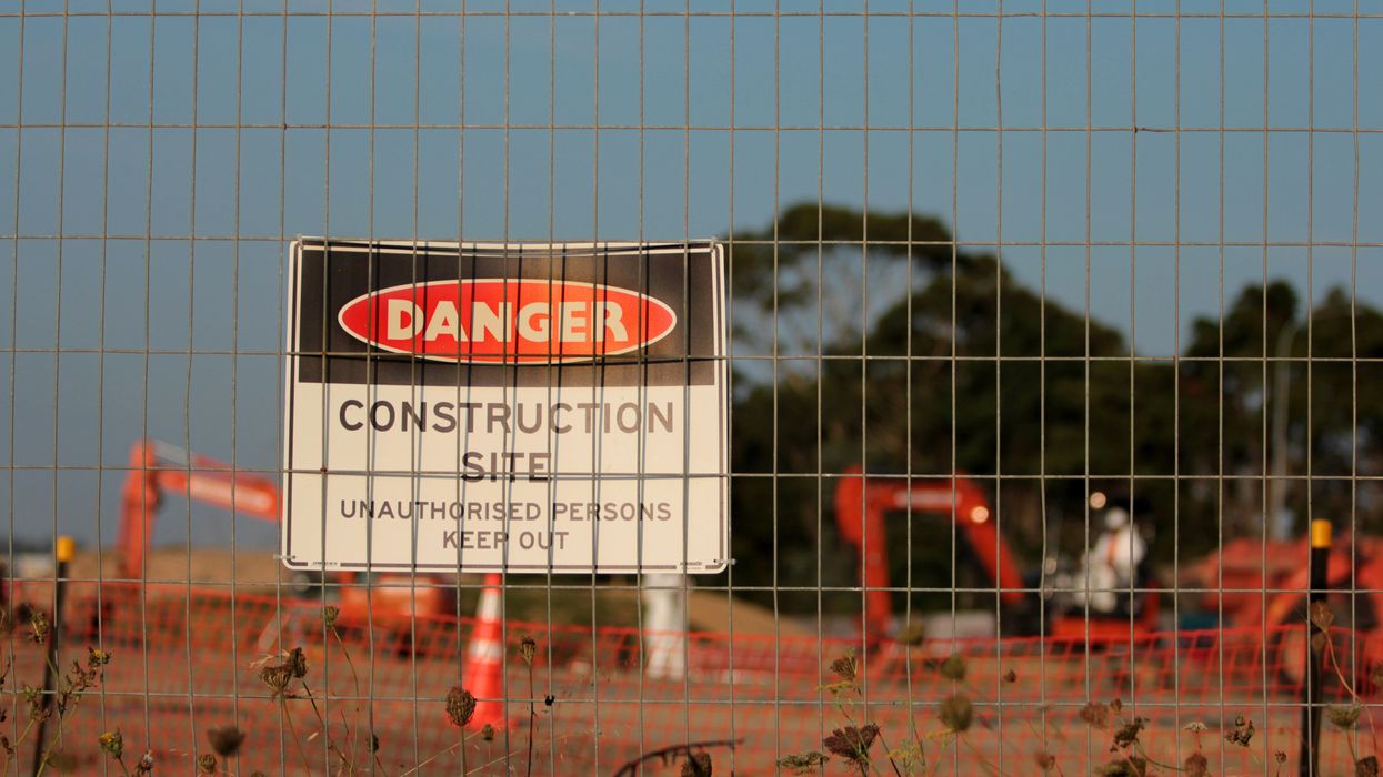 Danger Construction site signage