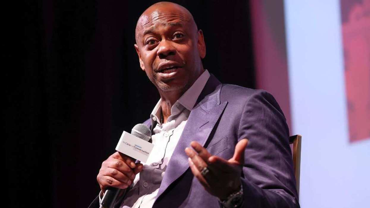 Dave Chappelle speaks at the premiere benefitting the Duke Ellington School of the Arts.