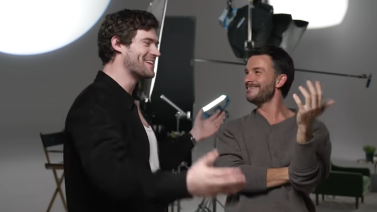 David Corenswet and Jonathan Bailey