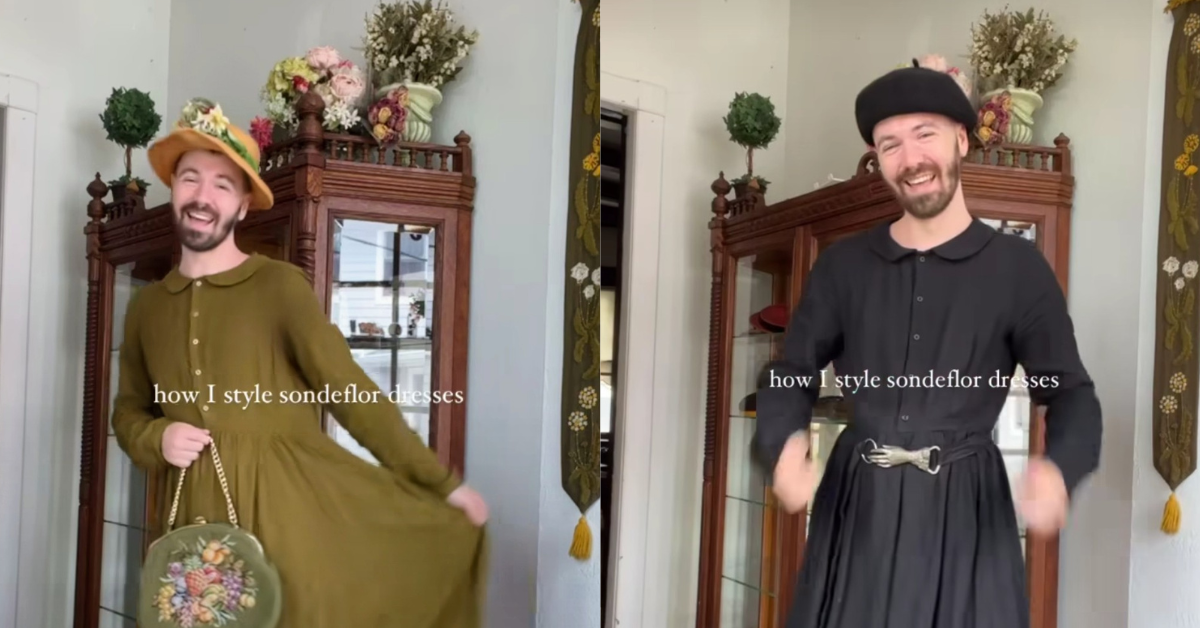 David Ross Lawn in Son de Flor dresses