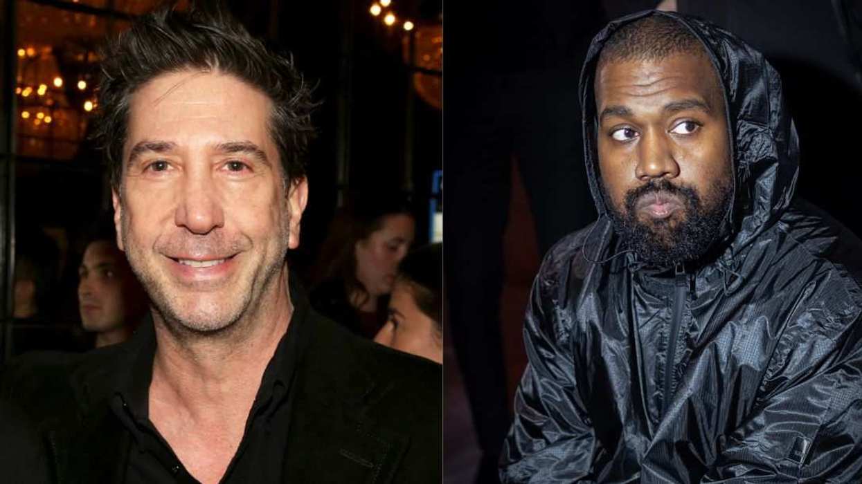 David Schwimmer (left) speaks out against Ye (right) as the rapper faces renewed backlash amid his attempted comeback.