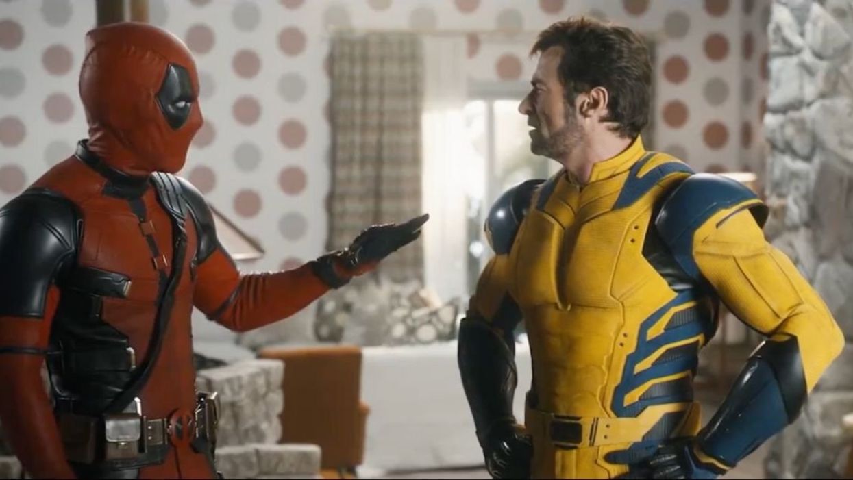 Deadpool and Wolverine from "The Bachelorette" promo