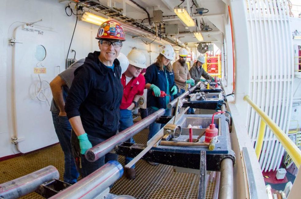 deep-sea drilling sediment cores