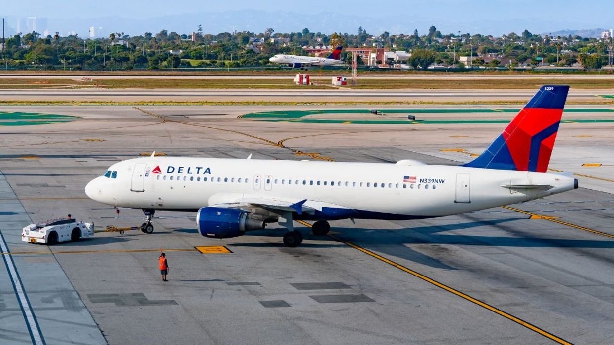 Delta airplane on tarmac