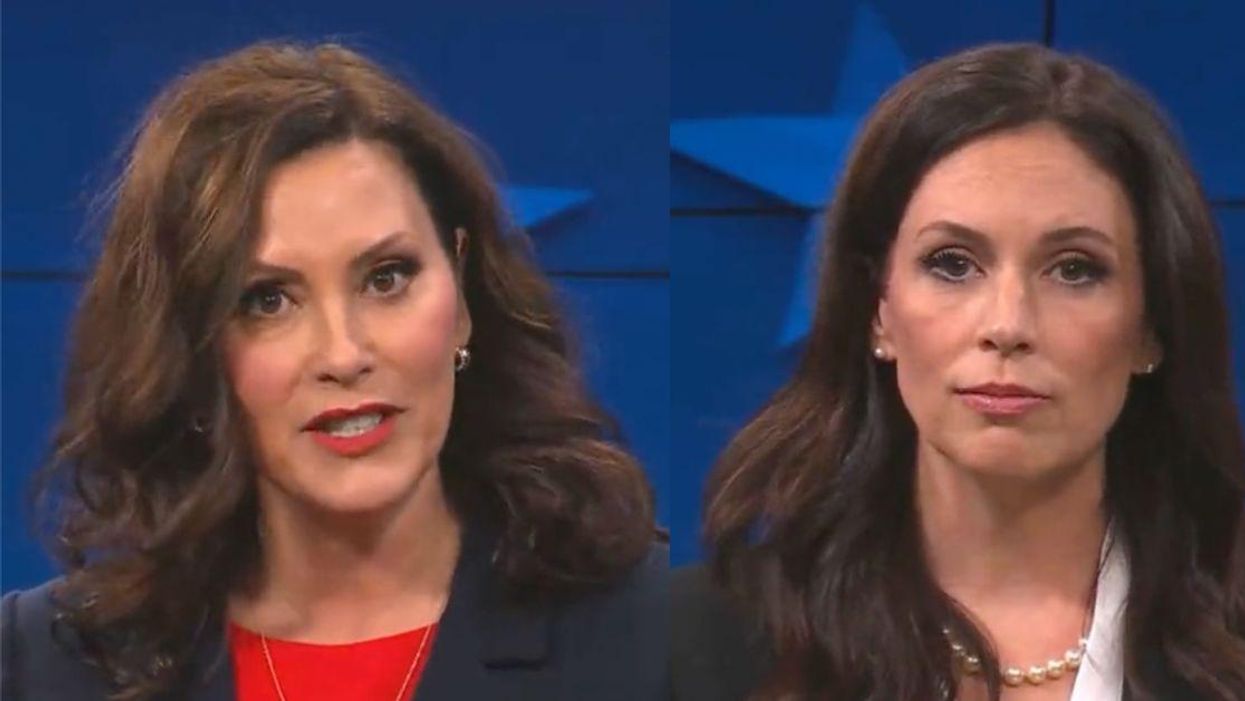 Democratic Governor Gretchen Whitmer; Republican gubernatorial candidate Tudor Dixon