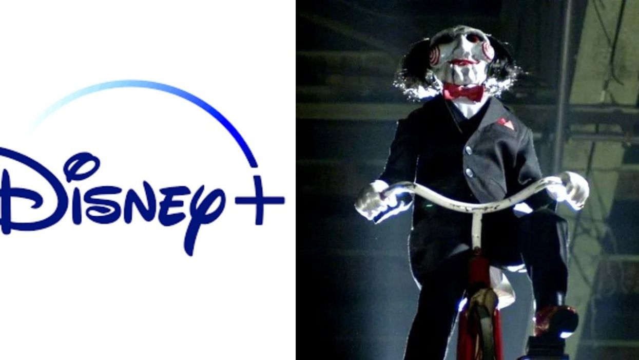 Disney+ Logo; Jigsaw from 'Saw'