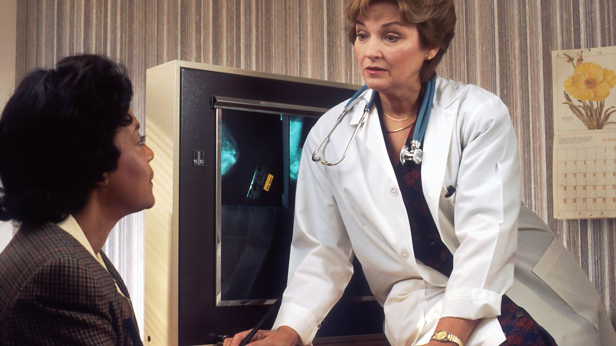 Doctor talking to patient