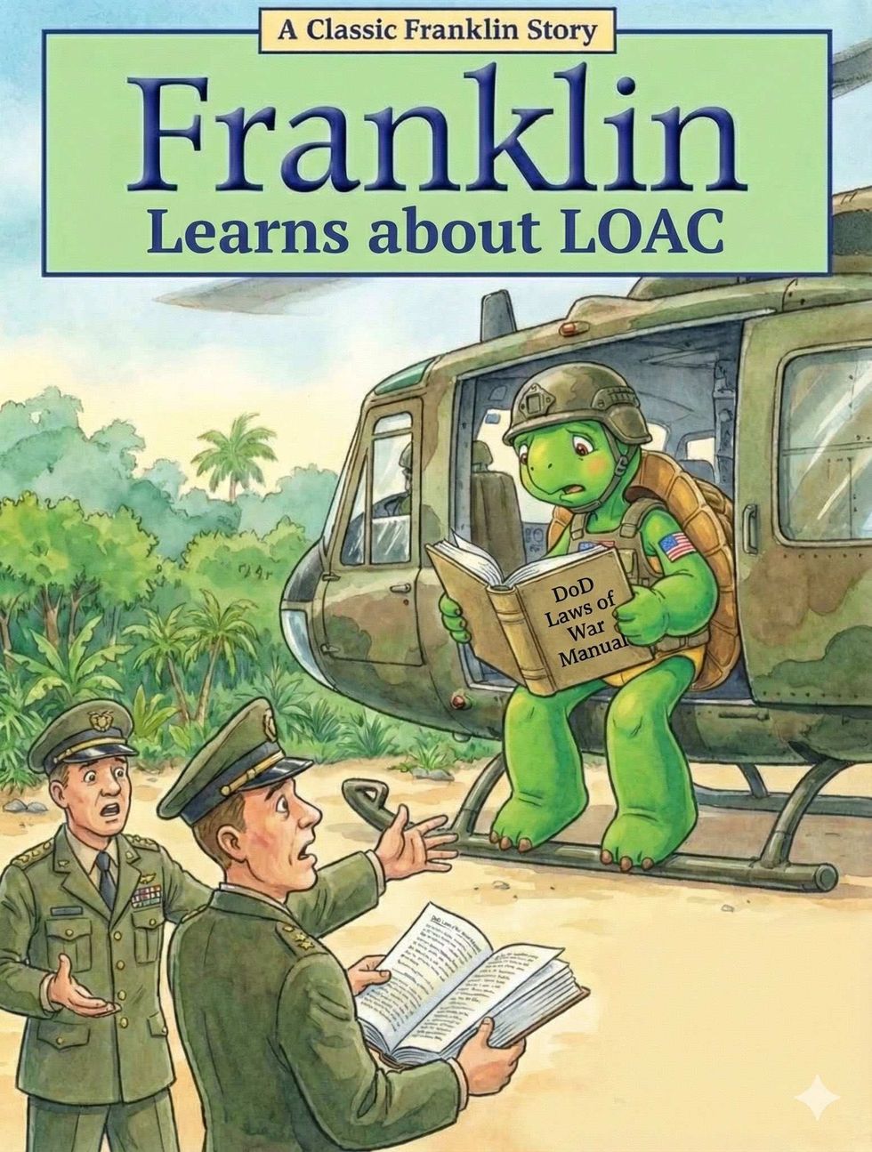 Doctored "Franklin" book cover meme