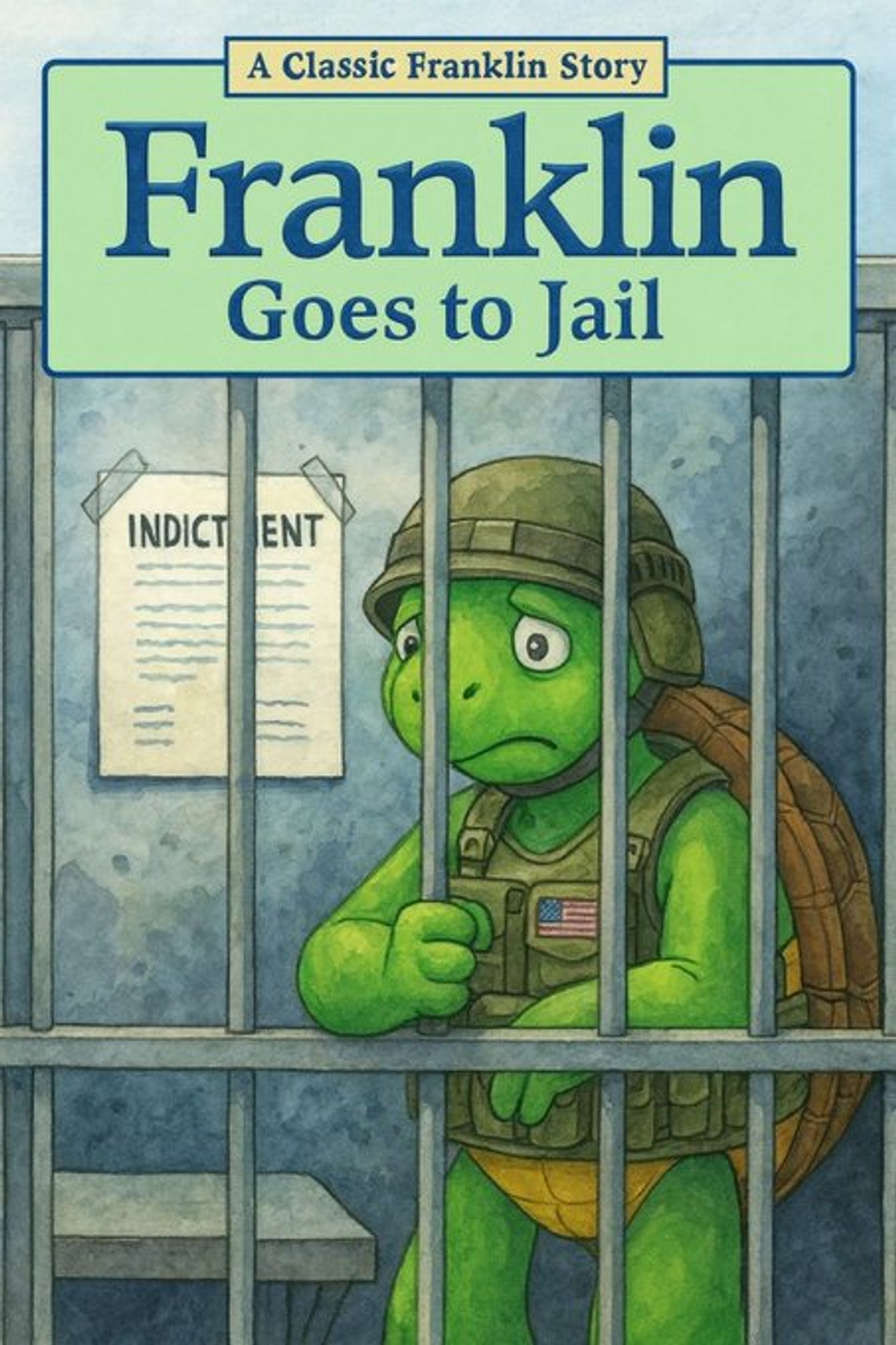 Doctored "Franklin" book cover meme