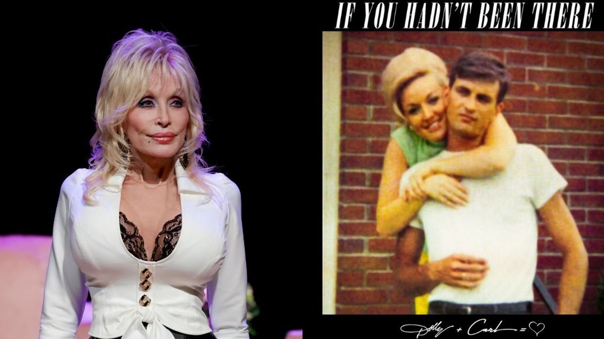 Dolly Parton; Vintage photo of Parton with Carl Dean